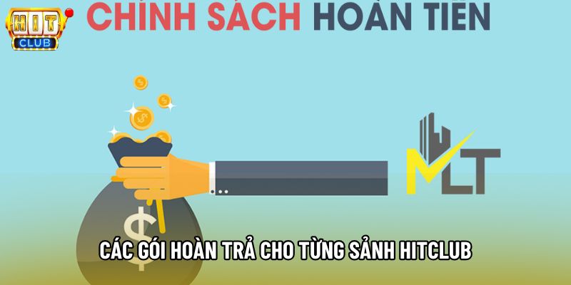 Các gói hoàn trả cho từng sảnh Hitclub